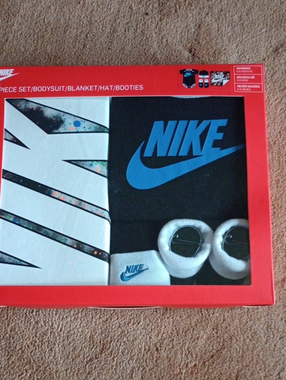 Nike Baby Box Set — Black & Blue with White Accents